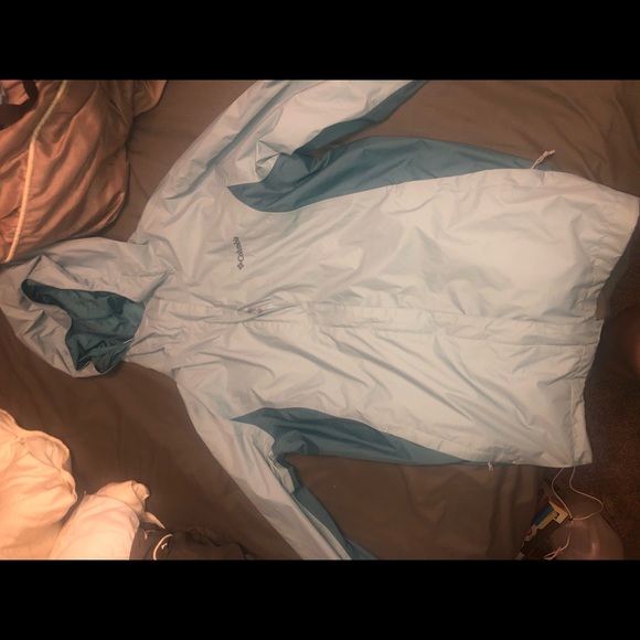 Columbia Tops - Columbia Hooded Zip Up Rain Jacket